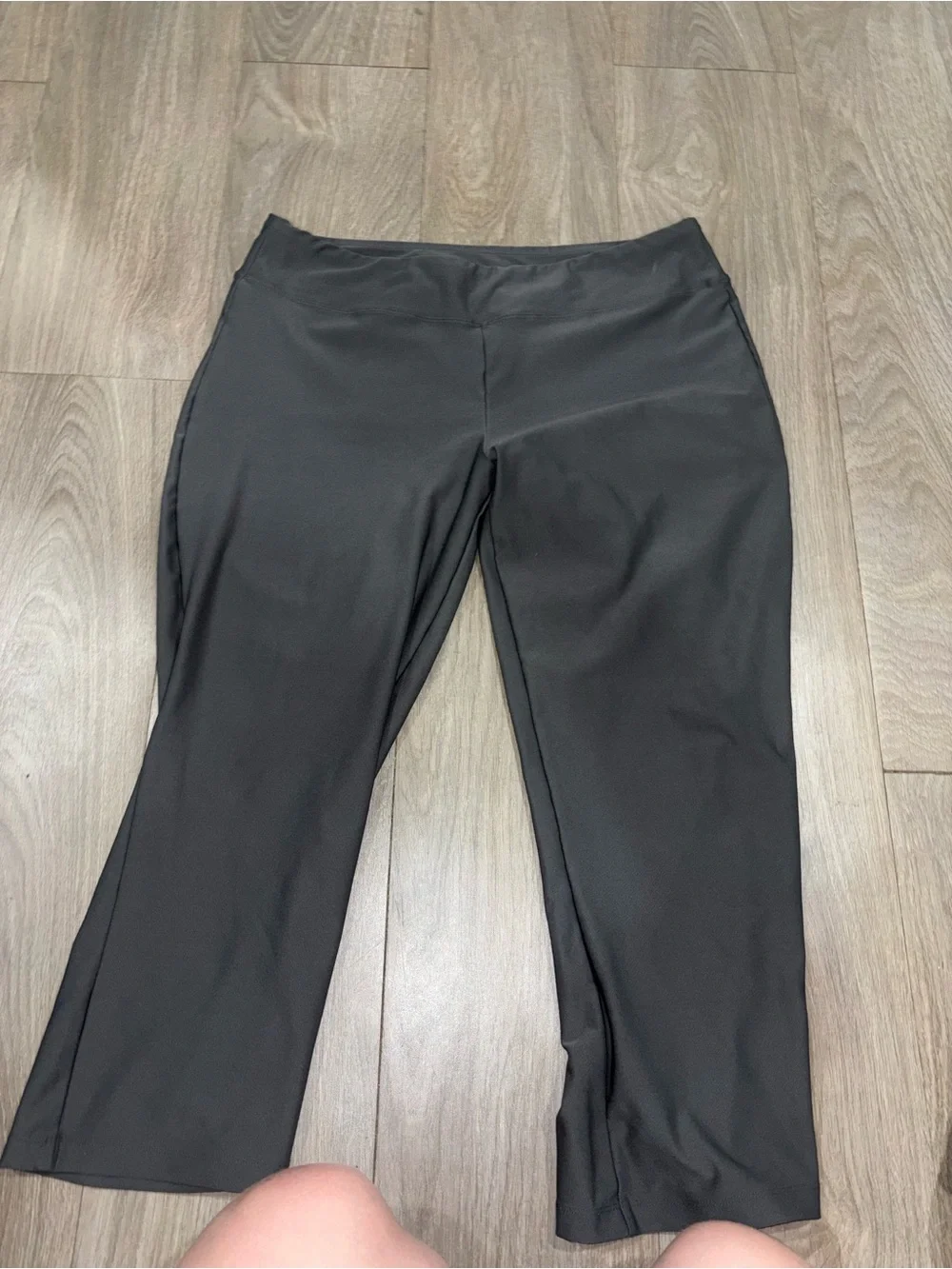 Women's gray Stretch Wide-Leg Pants